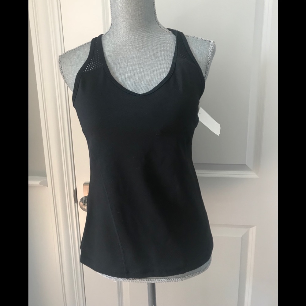 Zella tank with mesh upper back
